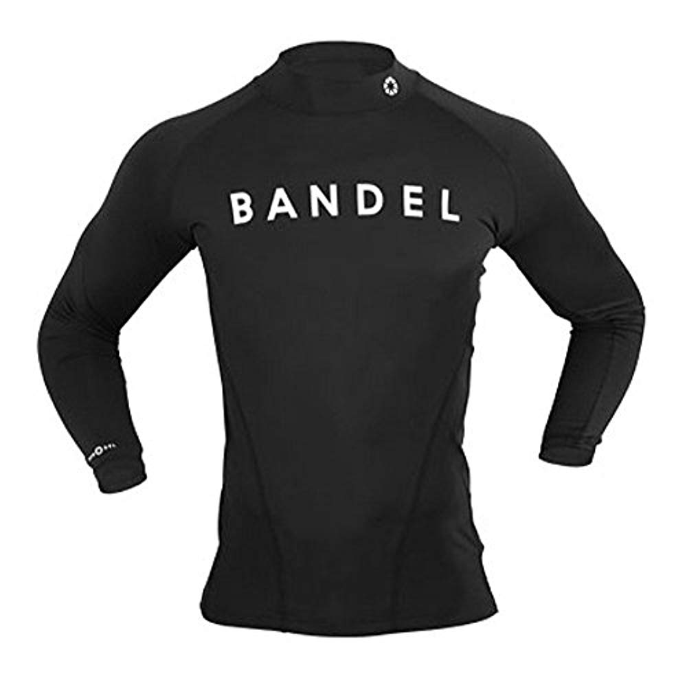 반델 [일본정품] [일본정품] 로우 넥 스트레치 T셔츠 둥근 목 모양 긴 소매 블랙-