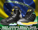 [해외] ★구매하기쉬운 착헹거격★NIKE JORDAN BRAZIL PACK 'JORDAN 6 & JORDAN CP3.VII' multi color/multi color