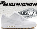 [해외] 【무료배송 나이키 에어맥스 90】NIKE AIR MAX 90 LEATHER PA wht/wht-gum l.brn