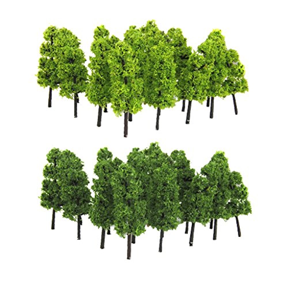 [(노 브랜드)무상표 상품품]수목 불탑의 나무 모델 트리 20개 철도 모형 디오라마 모형 정원 철도 풍경-