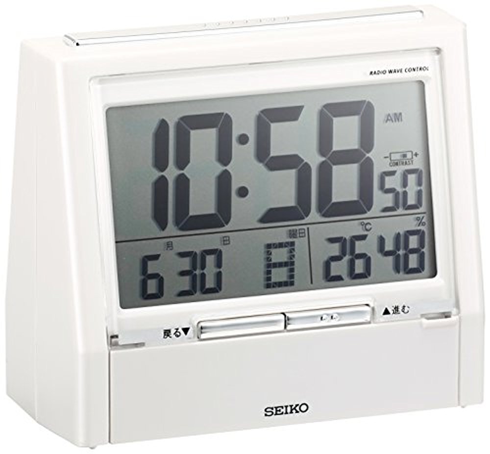 SEIKO 디지털 알람 시계 TALK LINER 온/습도 표시 DA206 (2색상)