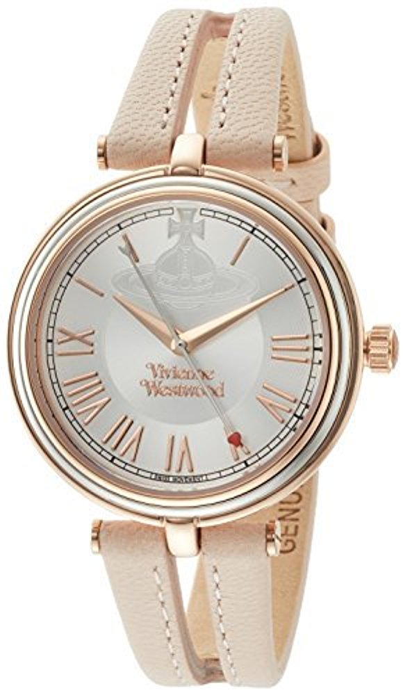 Vivienne Westwood 여성 시계 Farringdon 실버 다이얼 vv168slpk