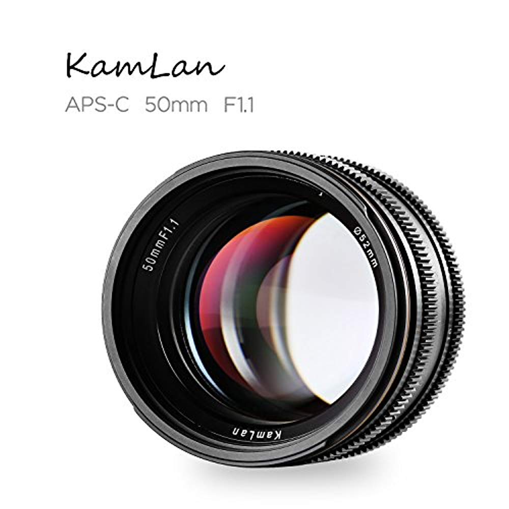 카메라용 교환 렌즈 Kamlan 50mm f/1.1 메뉴얼 포커스단 초점 렌즈 SONY E마운트에 대응 모델NEX3, 3N, 5, 5T, 5R, 6, 7, A5000, A5100, A6000, A6100, A6300