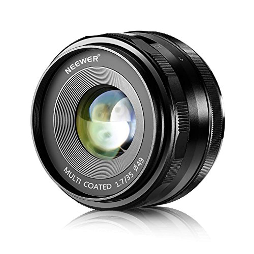 Neewer 35mm f/1.7 메뉴얼 포커스단 초점 렌즈 SONY E마운트에 대응