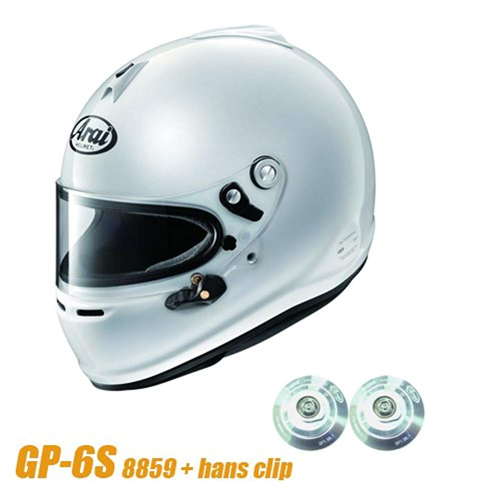 Arai 풀페이스 헬멧 GP-6S 8859 + HANS 클립 세트