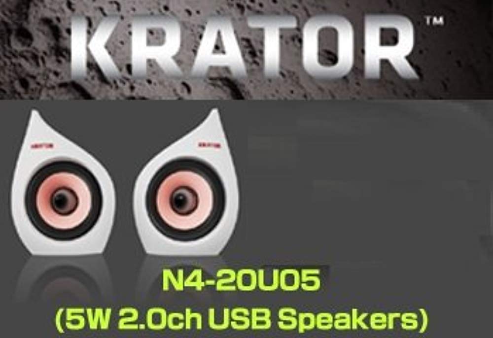 KEIAN KRATOR 고음질 5W 2.0ch스피커 USB급전 화이트 N4-20U05-WH