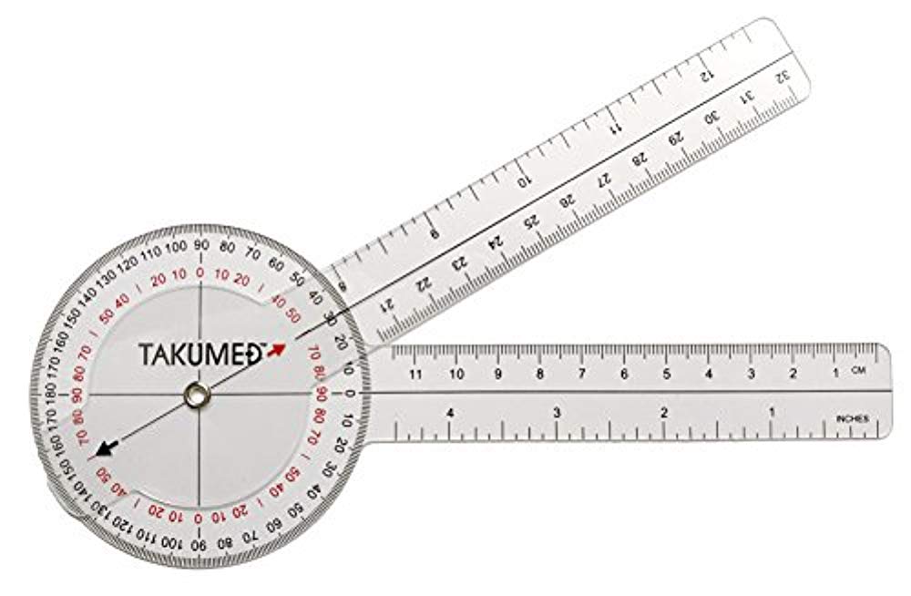 TAKUMED 플라스틱 각도계 고니오메타 Goniometer Ver.1
