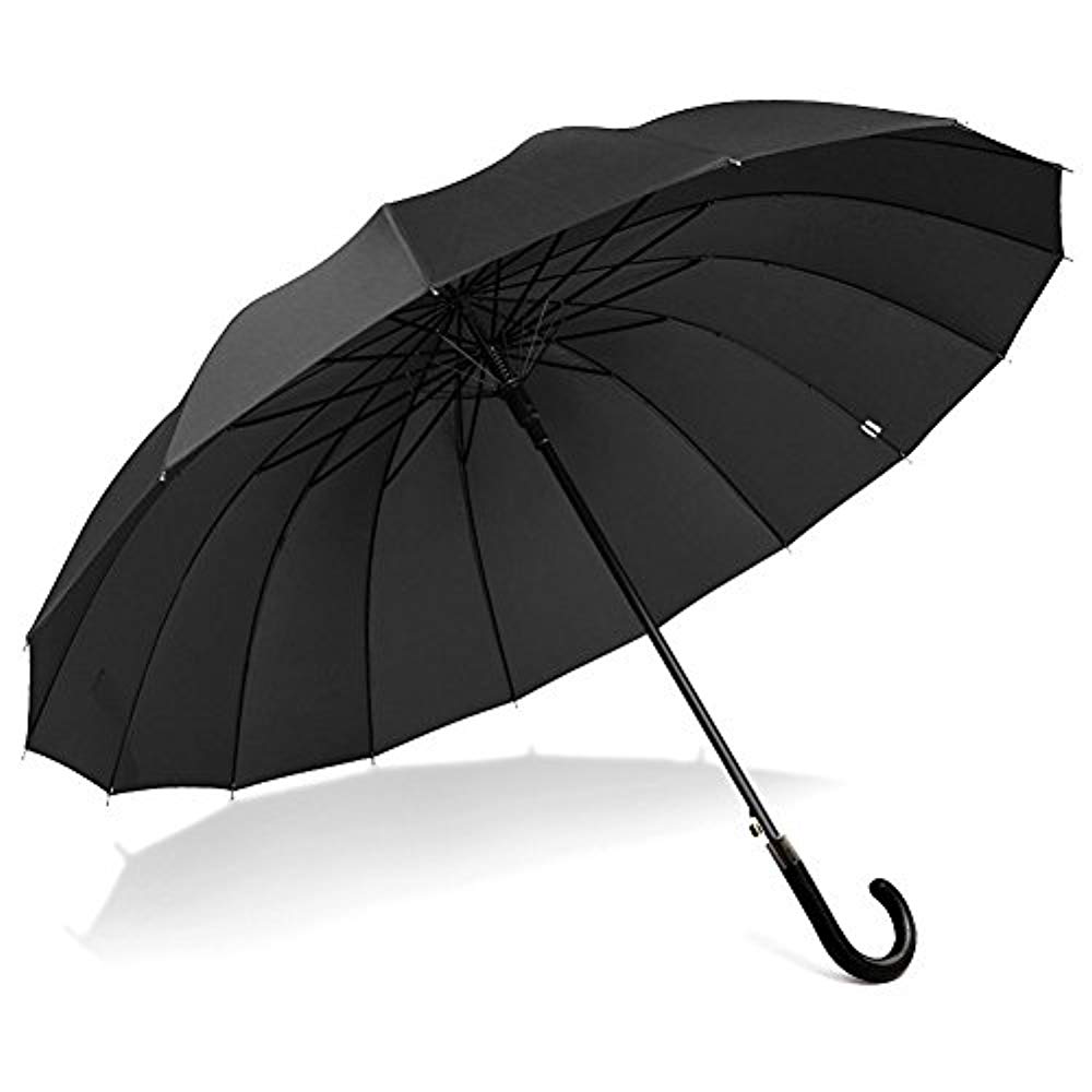 Nijiadi 경량 대형 우산 16개 뼈 137cm 210T