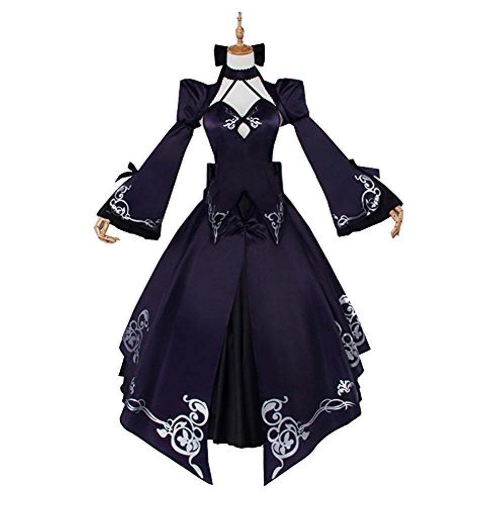 Fate / GrandOrder 바람 검정 세이버 saber 코스프레 의상 드레스 이벤트 파티 문화 축제 / 할로윈