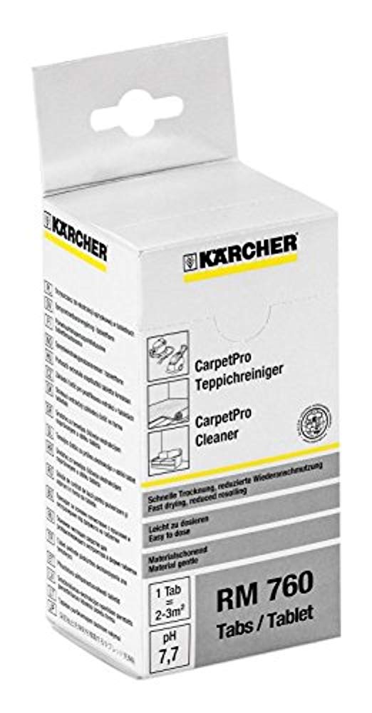 Karcher 청소기용 세제 CarpetPro Cleaner RM 760 tablets 6.295-850.0