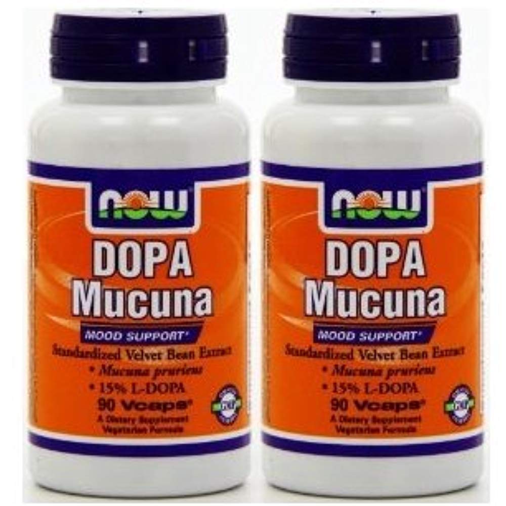 NOW Foods 아미노산 DOPA Mucuna 90정 [2개세트]