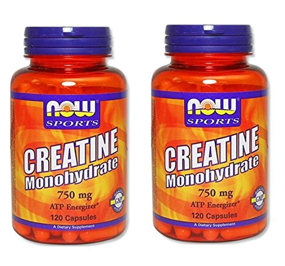 Now Foods Creatine Monohydrate 120 Caps 750 mg (2개세트)