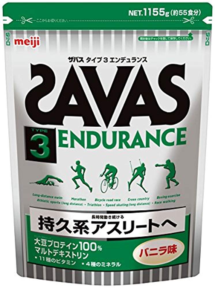 SAVAS 3엔듀 란스 소이 프로틴 + 말토 덱스트린 바닐라 맛 [55 회] 1,155g