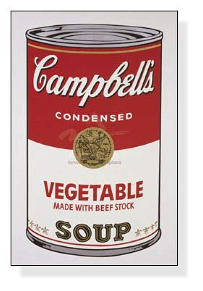 아즈포스터 일본 앤디워홀 Andy Warhol 포스터 Campbell s Soup I Vegetable 1968