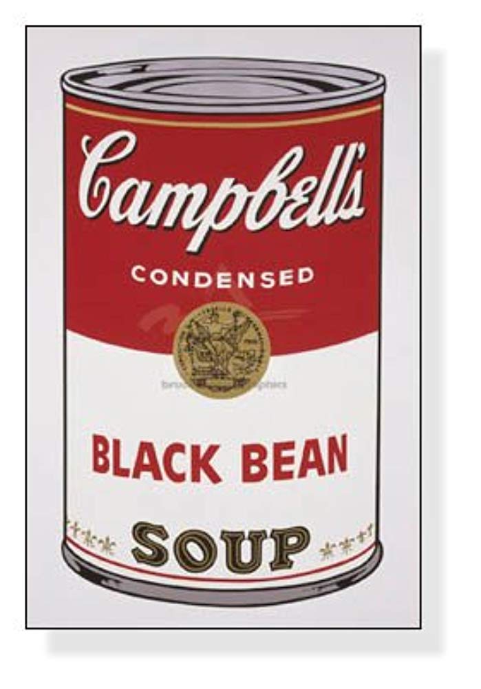 아즈포스터 일본 앤디워홀 Andy Warhol 포스터 Campbell s Soup I Black Bean 1968