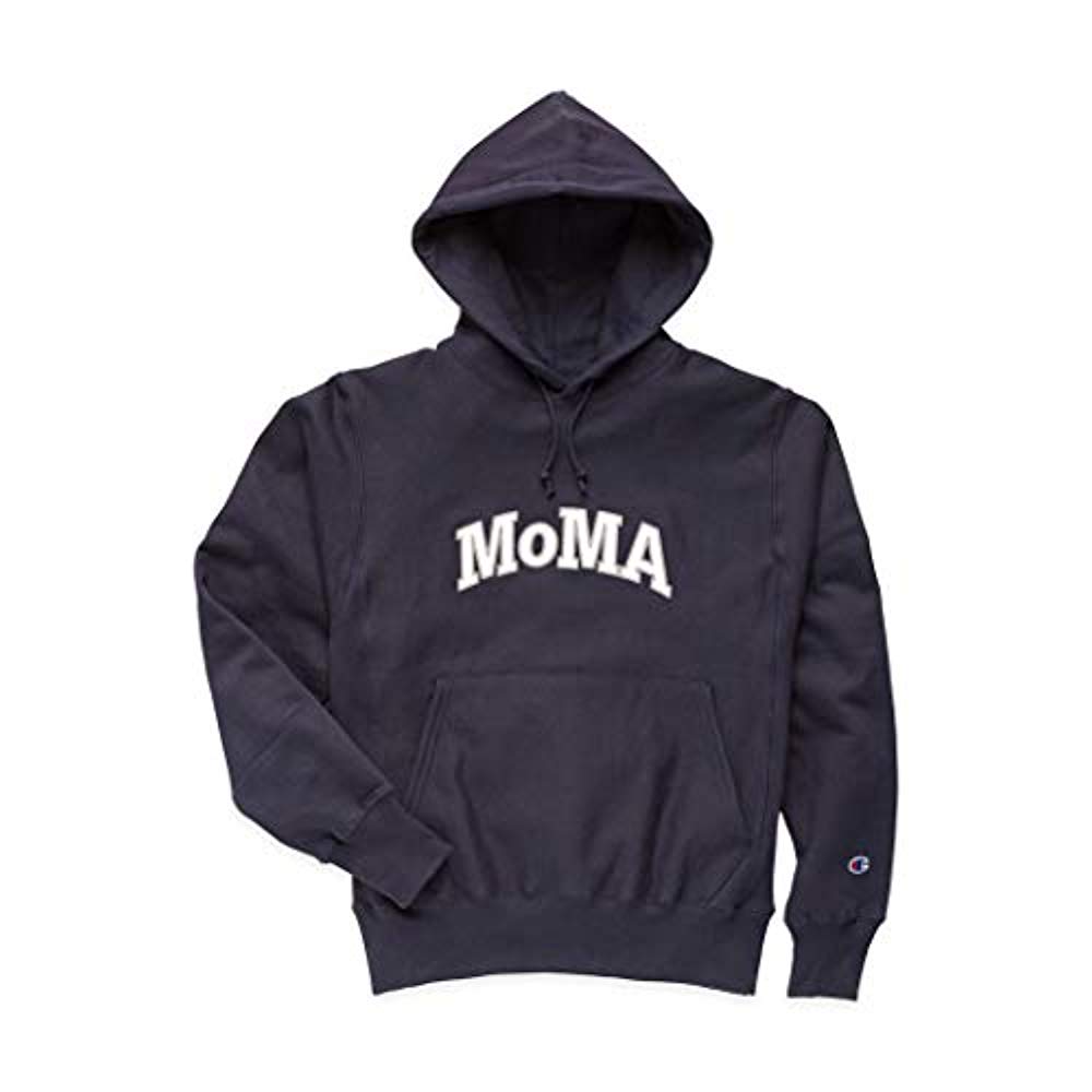 [모마] MoMA Champion 후드티 MoMA Edition M 네이비