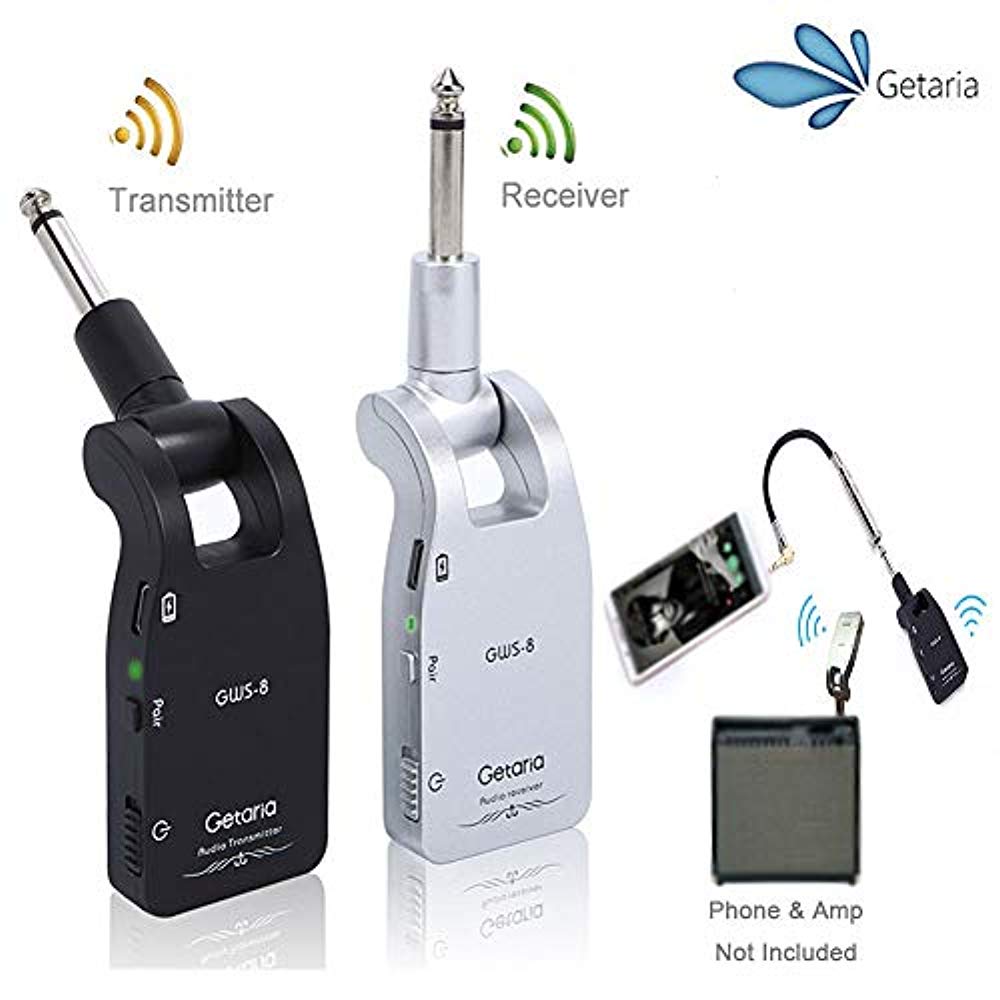 Getaria 일렉 기타 무선 송수신기 USB 충전용 (2색상)