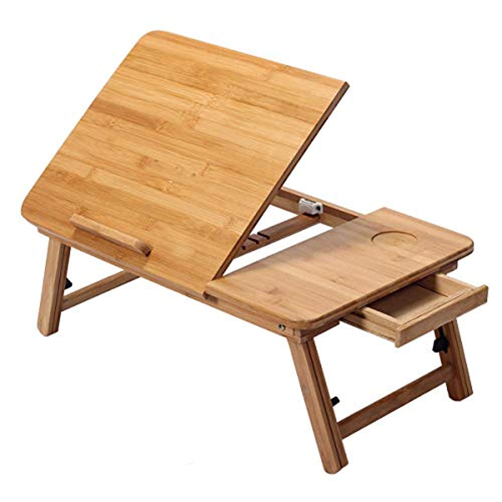 [침대테이블] 노트북 캠프 접이식 대나무 로우 테이블 