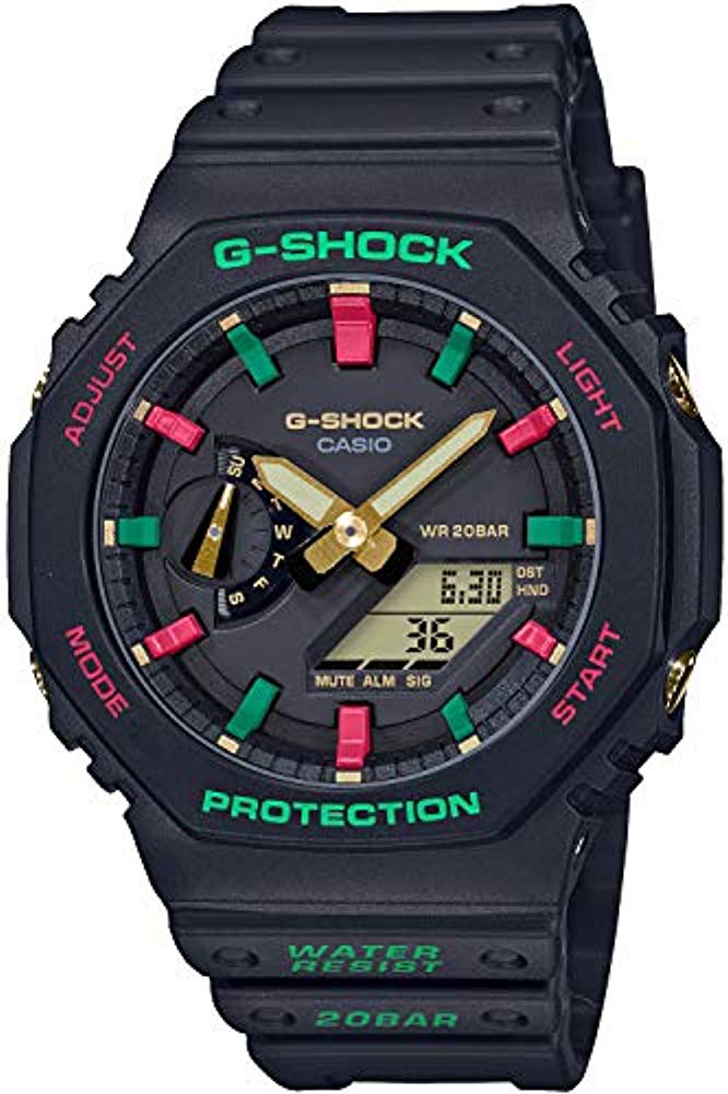 CASIO G-SHOCK 시계 슬로우 백 1990s 카본 코어 가드 GA-2100TH-1AJF