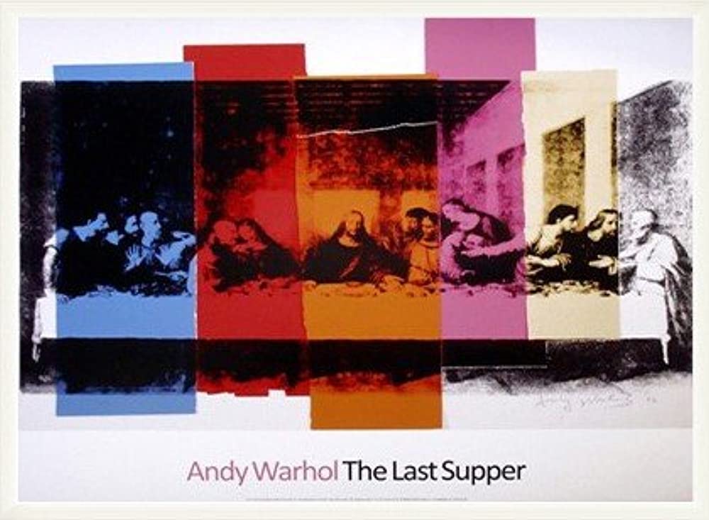 아즈포스터 일본 앤디워홀 Andy Warhol 포스터 앤디 워홀 Detail of The Last Supper 1986년 우드 베이직 화이트 액자